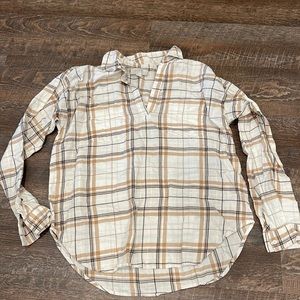 Loft VNeck Flannel Longsleeve